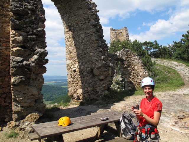 Katarina in der Ruine T&uuml;rkensturz, 610 m