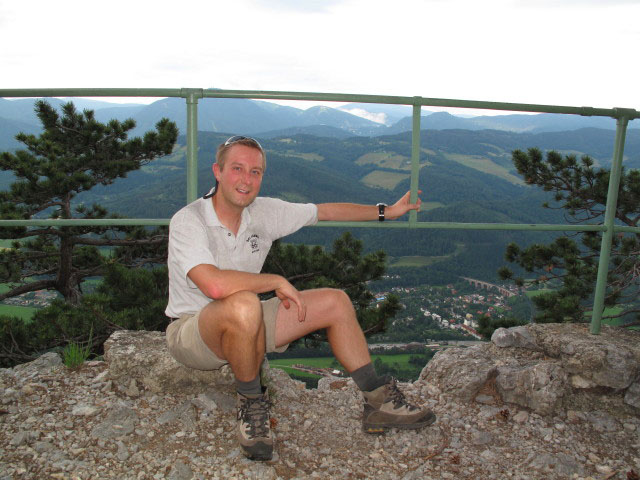 Ich auf der Jubil&auml;umsaussicht am Geyerstein, 991 m
