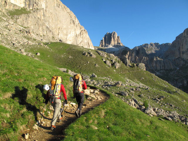 Christoph und Gudrun auf Weg 541 zwischen Rotwandh&uuml;tte und Weg 551 (25. Juni)