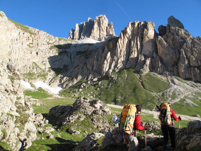 Christoph und Gudrun auf Weg 541 zwischen Rotwandh&uuml;tte und Weg 551 (25. Juni)