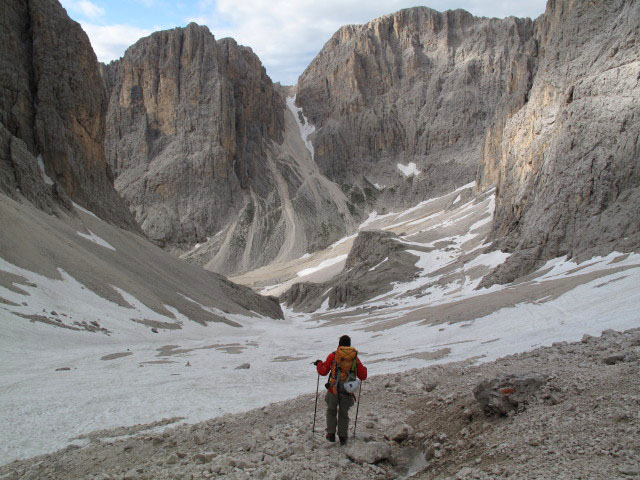Christoph auf Weg 11 zwischen Grasleitenpass und Weg 3A (25. Juni)