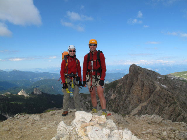 Christoph und ich am Gro&szlig;en Rosszahn, 2.653 m (26. Juni)