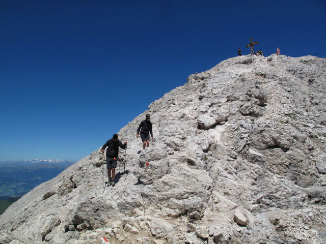 Weg 527 zwischen Plattkofel und Plattkofelh&uuml;tte (27. Juni)