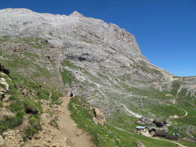 Friedrich August-Weg zwischen Plattkofelh&uuml;tte und Rifugio Sandro Pertini (27. Juni)