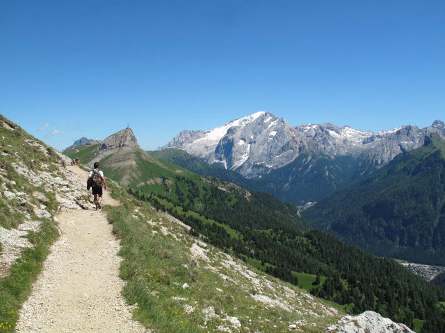 Friedrich August-Weg zwischen Plattkofelh&uuml;tte und Rifugio Sandro Pertini (27. Juni)