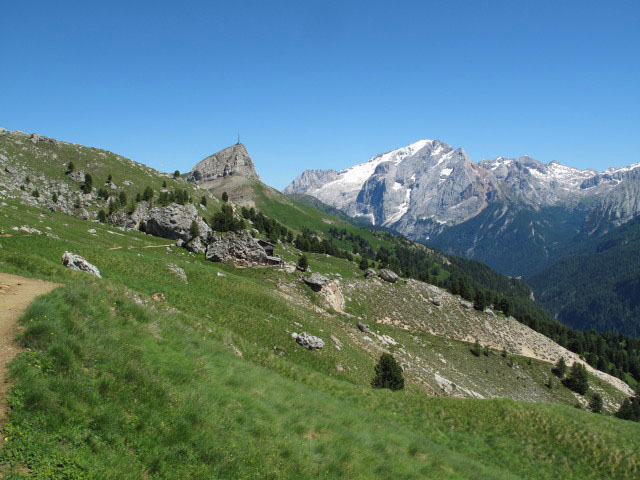 Friedrich August-Weg zwischen Plattkofelh&uuml;tte und Rifugio Sandro Pertini (27. Juni)