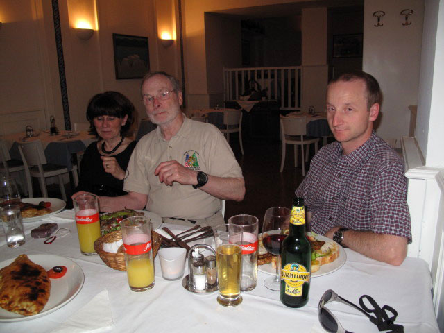 Evelyn, Jack und Christoph im Restaurant Levante Wollzeile (17. Juni)