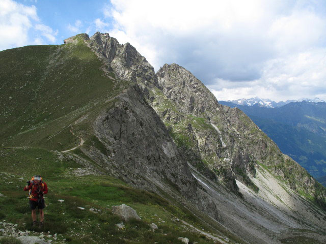 Gudrun auf Weg 19 bei der Kuhleitenh&uuml;tte (2. Juli)