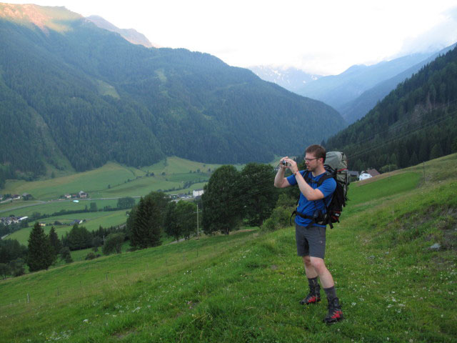 Norbert auf Weg 510 zwischen Ro&szlig;kopf und Gasthaus Egger zur sch&ouml;nen Aussicht (9. Juli)