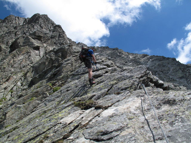 S&auml;uleck-Klettersteig: Norbert am S&uuml;dgrat (9. Juli)
