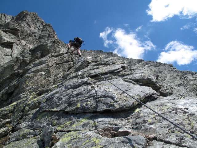 S&auml;uleck-Klettersteig: Norbert am S&uuml;dgrat (9. Juli)