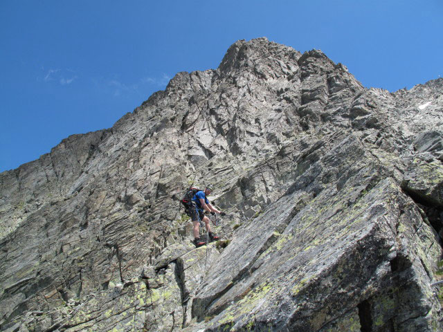 S&auml;uleck-Klettersteig: Norbert am S&uuml;dgrat (9. Juli)
