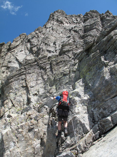 S&auml;uleck-Klettersteig: Norbert am S&uuml;dgrat (9. Juli)