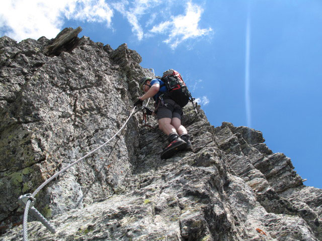 S&auml;uleck-Klettersteig: Norbert am S&uuml;dgrat (9. Juli)