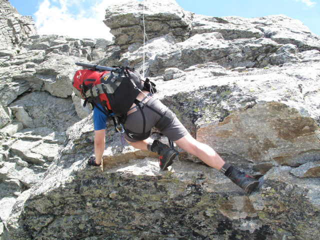 S&auml;uleck-Klettersteig: Norbert am S&uuml;dgrat (9. Juli)