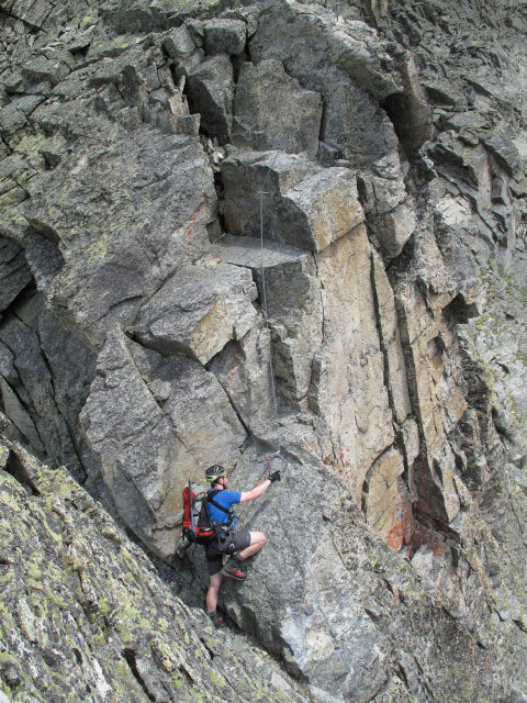 S&auml;uleck-Klettersteig: Norbert am S&uuml;dgrat (9. Juli)