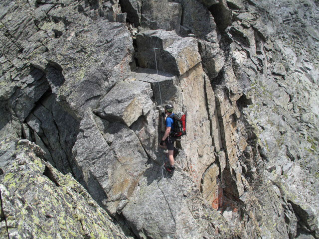 S&auml;uleck-Klettersteig: Norbert am S&uuml;dgrat (9. Juli)