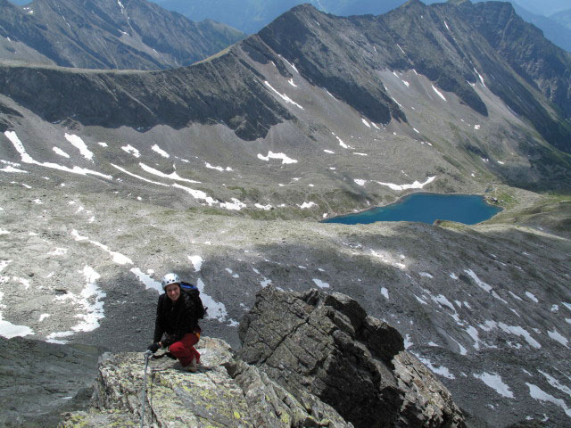 Säuleck-Klettersteig: Manuela am Südgrat (9. Juli)