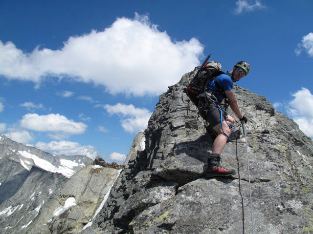 S&auml;uleck-Klettersteig: Norbert am Westgrat (9. Juli)