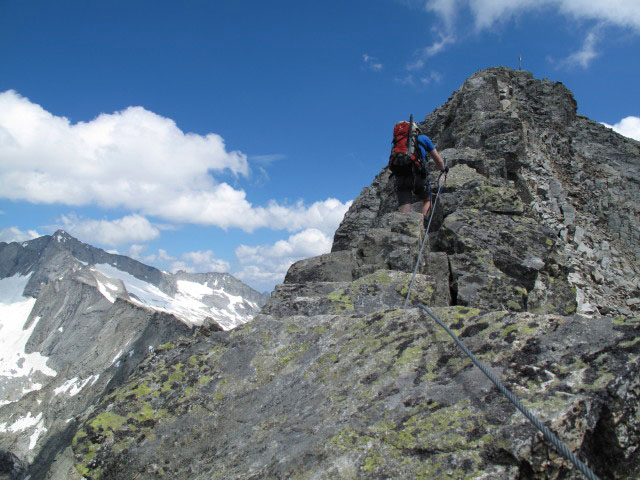 Säuleck-Klettersteig: Norbert am Westgrat (9. Juli)