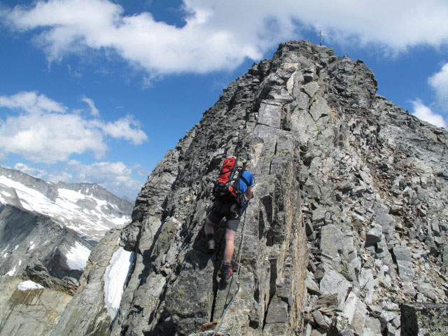 S&auml;uleck-Klettersteig: Norbert am Westgrat (9. Juli)