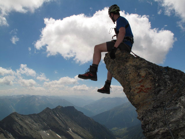 S&auml;uleck-Klettersteig: Norbert am Biefh&ouml;rndl, 3.060 m (9. Juli)