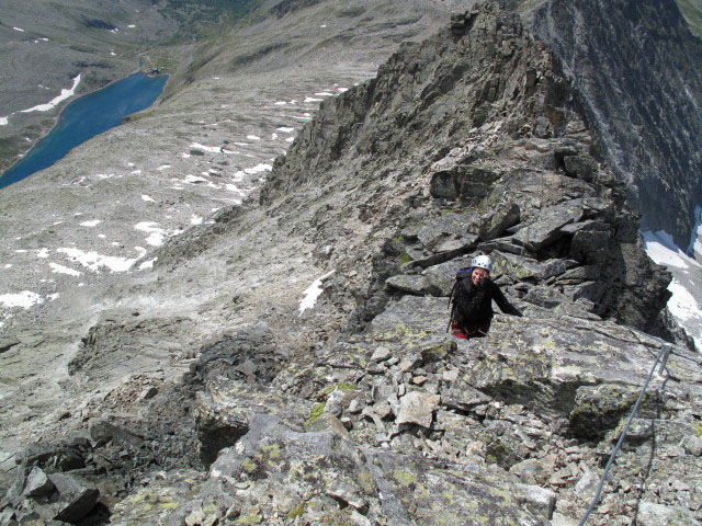 S&auml;uleck-Klettersteig: Manuela am Westgrat (9. Juli)