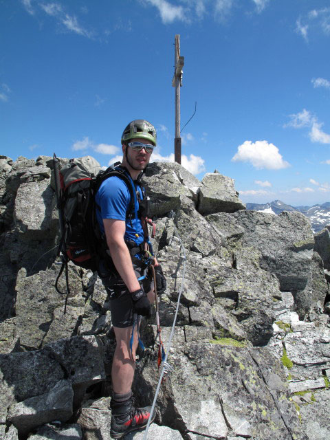 S&auml;uleck-Klettersteig: Norbert am Westgrat (9. Juli)