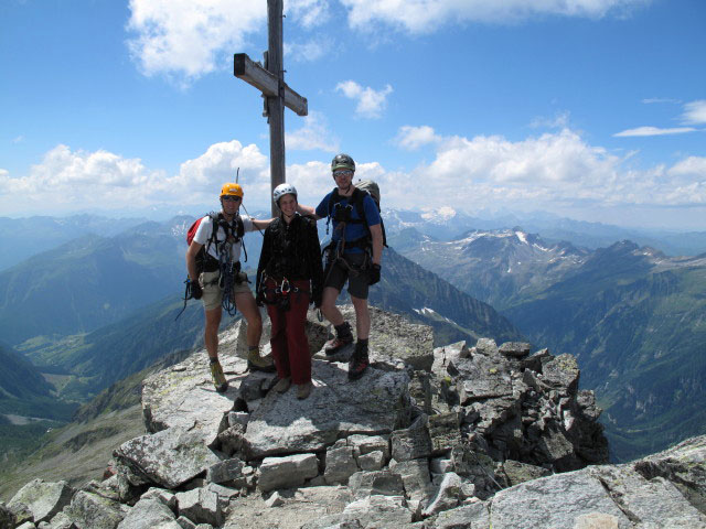 Ich, Manuela und Norbert am S&auml;uleck, 3.086 m (9. Juli)