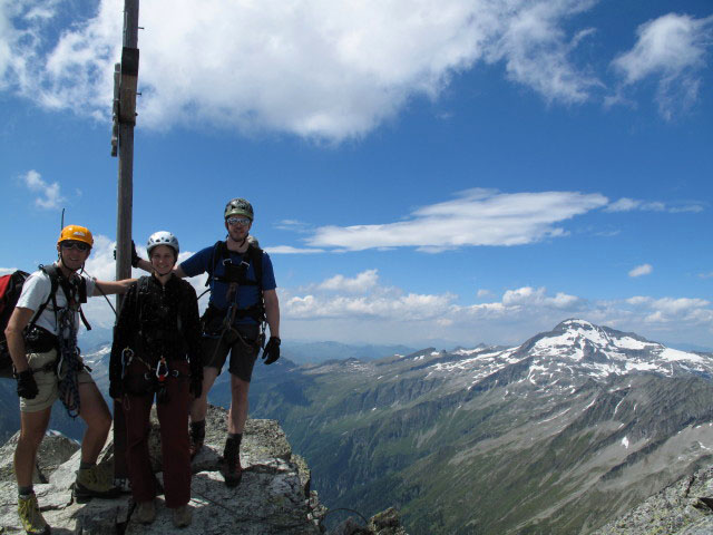 Ich, Manuela und Norbert am S&auml;uleck, 3.086 m (9. Juli)