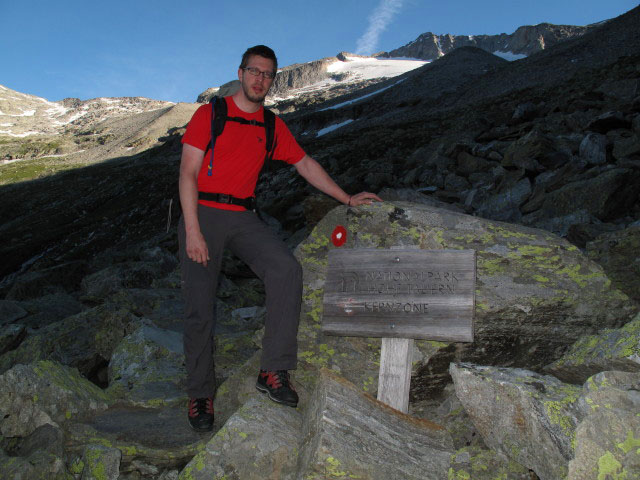 Norbert am Schwarzenburger Weg zwischen Gie&szlig;ener H&uuml;tte und Rudolfst&auml;dter Weg (10. Juli)