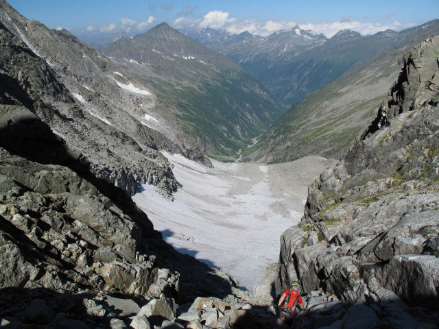 Norbert zwischen Lassacher Winkelscharte und Lassacher Winkel (10. Juli)