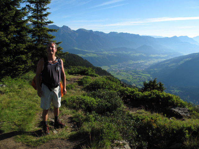 Erich auf Weg STW-A zwischen H&uuml;ttecksattel und Rossfeld