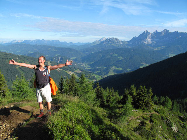 Erich auf Weg STW-A zwischen H&uuml;ttecksattel und Rossfeld