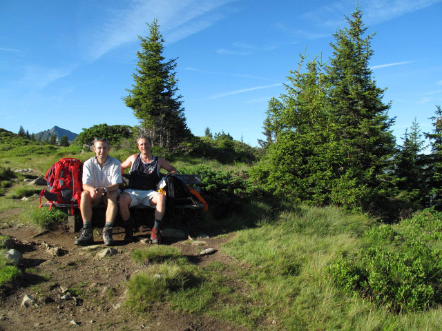 Ich und Erich auf Weg STW-A zwischen H&uuml;ttecksattel und Rossfeld