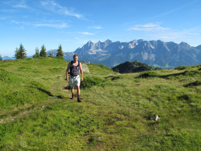 Erich auf Weg STW-A zwischen H&uuml;ttecksattel und Rossfeld