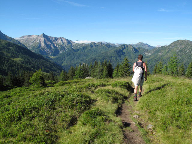 Erich auf Weg STW-A zwischen Rossfeld und Latterfu&szlig;sattel