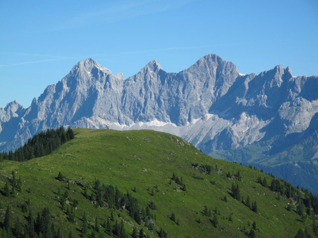 Torstein, Mitterspitz und Hoher Dachstein von Weg STW-A aus