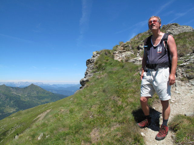 Erich auf Weg STW-A zwischen Hochfeldmandl und Abzweigung Schiedeck