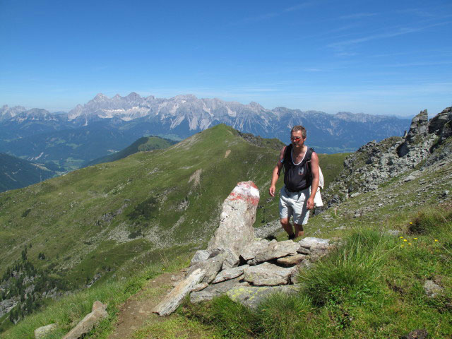 Erich auf Weg STW-A zwischen Hochfeldmandl und Abzweigung Schiedeck