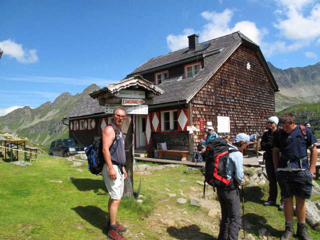 Erich bei der Ignaz-Mattis-H&uuml;tte, 1.986 m
