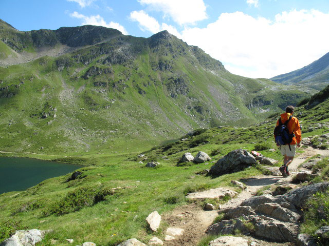 Erich auf Weg STW-A zwischen Ignaz-Mattis-H&uuml;tte und Preuneggsattel