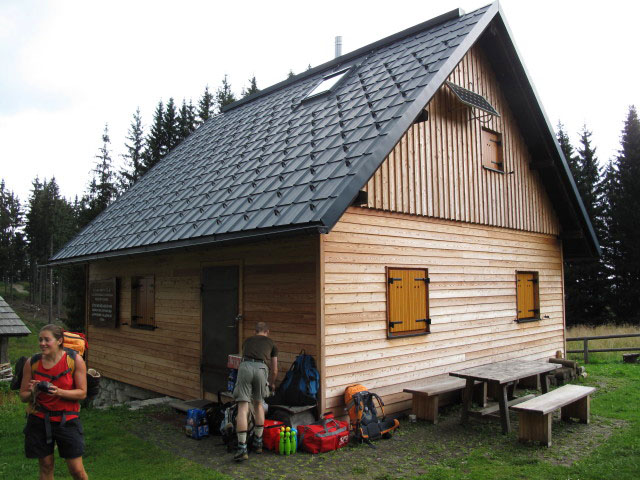 Gudrun und Christoph auf der Ro&szlig;alm, 1.084 m (30. Juli)