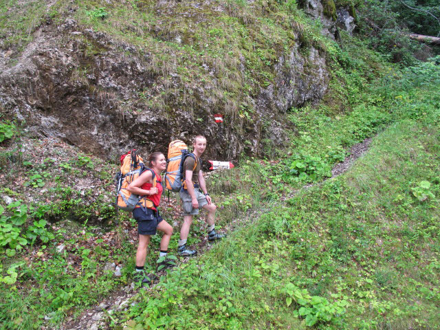 Gudrun und Christoph zwischen Ro&szlig;alm und Bertah&uuml;tte (30. Juli)