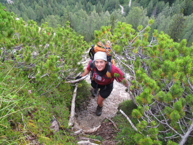 Mittagskogel-Nordostgrat: Gudrun (31. Juli)