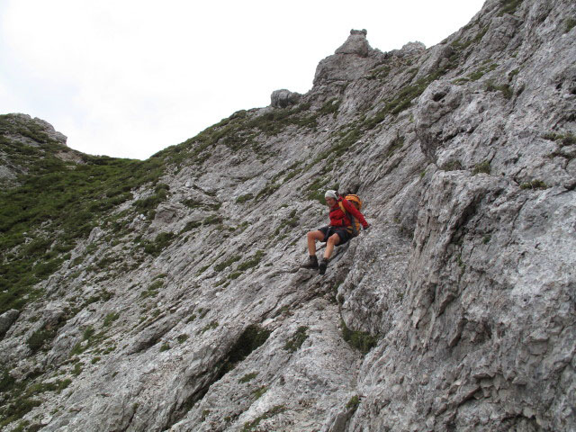 Gudrun zwischen Mittagskogel und H&uuml;hnerkogel (31. Juli)