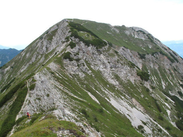 Gudrun zwischen Mittagskogel und H&uuml;hnerkogel (31. Juli)