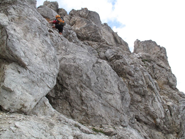 Gudrun zwischen Mittagskogel und H&uuml;hnerkogel (31. Juli)