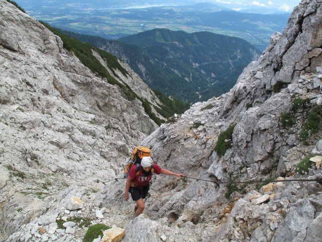 Gudrun zwischen Mittagskogel und H&uuml;hnerkogel (31. Juli)
