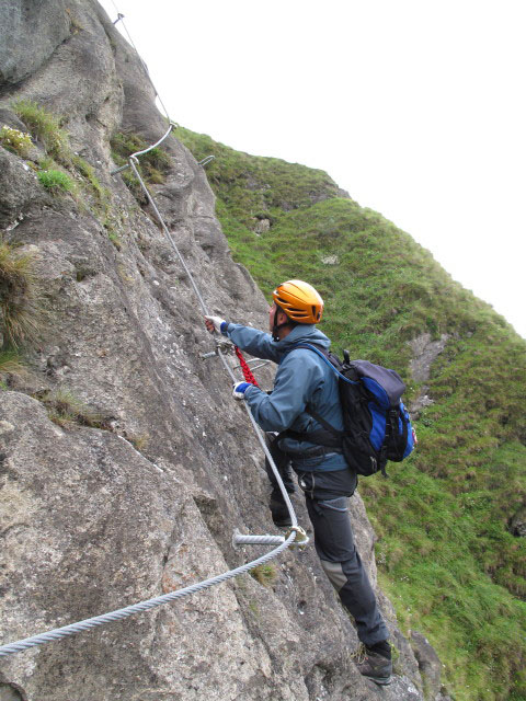 &Uuml;bungsklettersteig Kleine Scharte: Erich (13. Aug.)